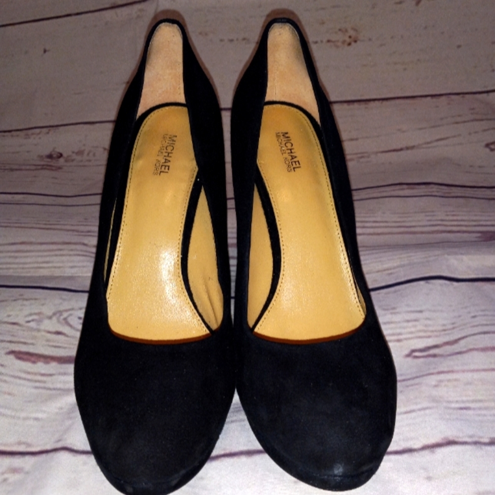 Michael Michael Kors Black Chunky Platform Heels - Picture 4 of 7